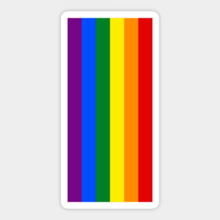 Vertical Gay Pride Rainbow Flag Sticker